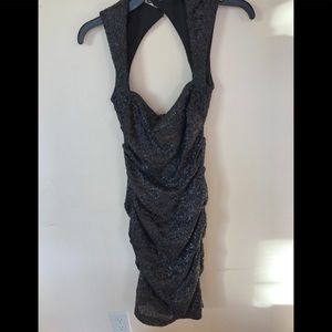 Nicole Miller navy sequins dress